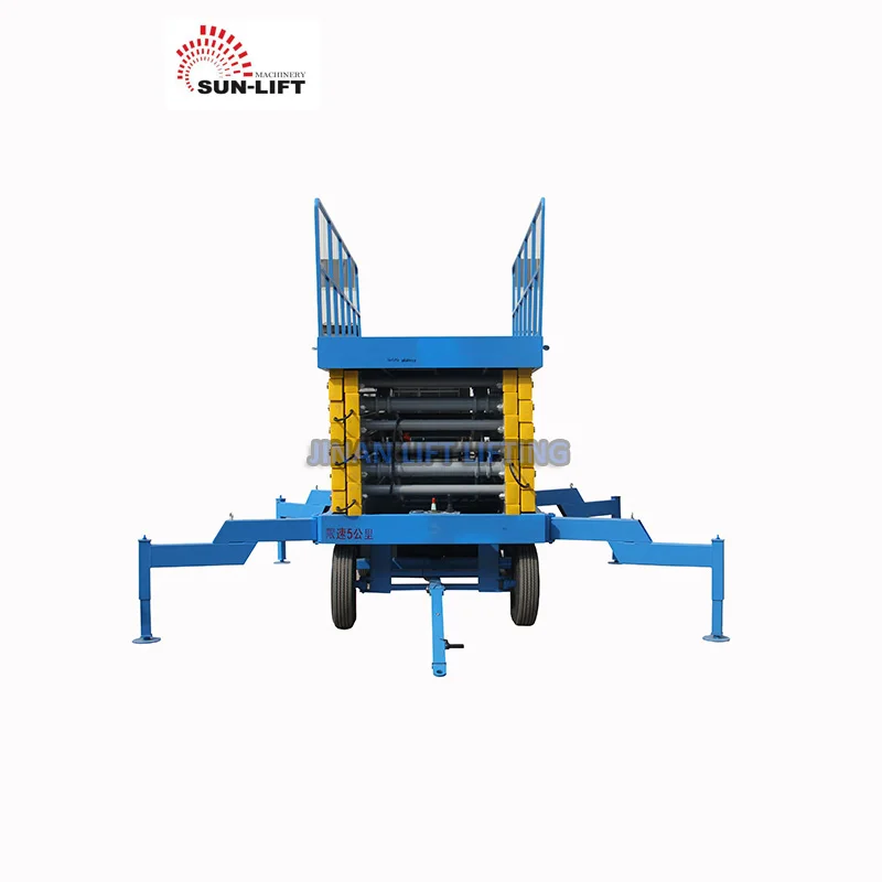 Chinese Factory electric mobile portable scissor lift table price scissor small indoor lift equipment with CE ISO
