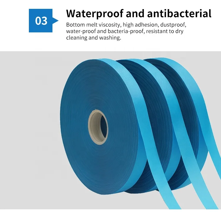 EVA  tape Hot Melt Seam Sealing Tape for Non-woven Isolation clothing Seam Sealing Tape