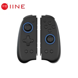 IINE Controllers for Nintendo Switch/Switch OLED Replacement for Switch L/R Joypad With 8 Colors Adjustable Lights