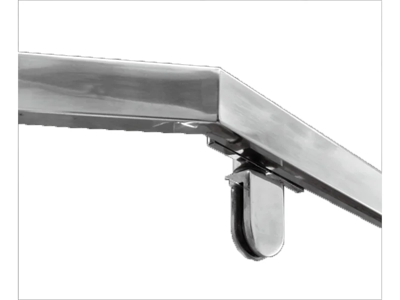 Elegant Design Semi-frameless Diamond Shape Hinge Shower Room Shower Cabine