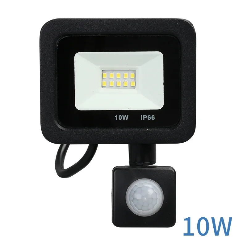 
2020 Hotsale Ultra-thin10w 20w 30w 50w IP65 PIR Motion Sensor SMD LED Floodlight 
