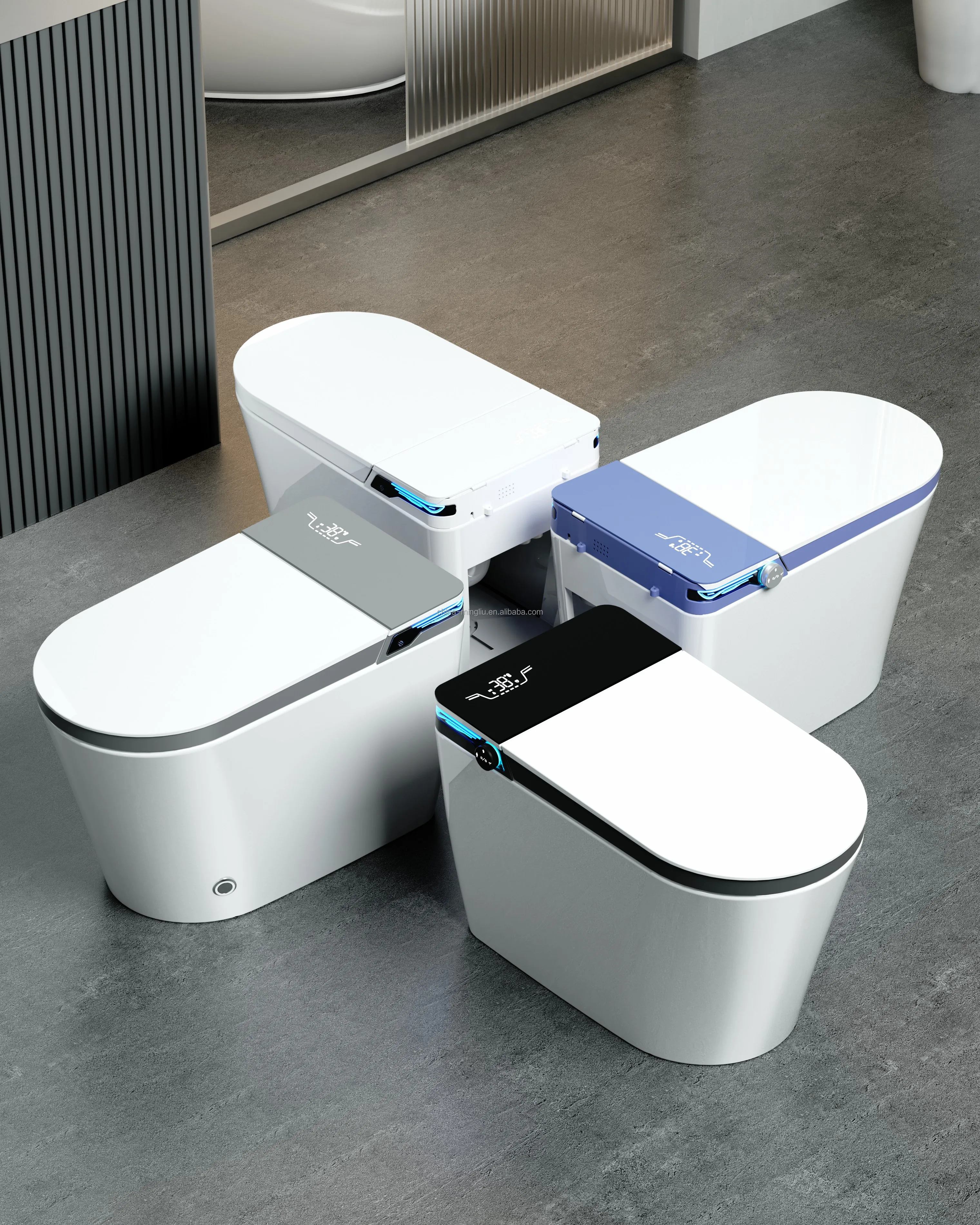 Smart Home Design Automatic Flush toilet Business Room Smart Flush Toilet Mini Suite Bathroom Smart remote control toilet