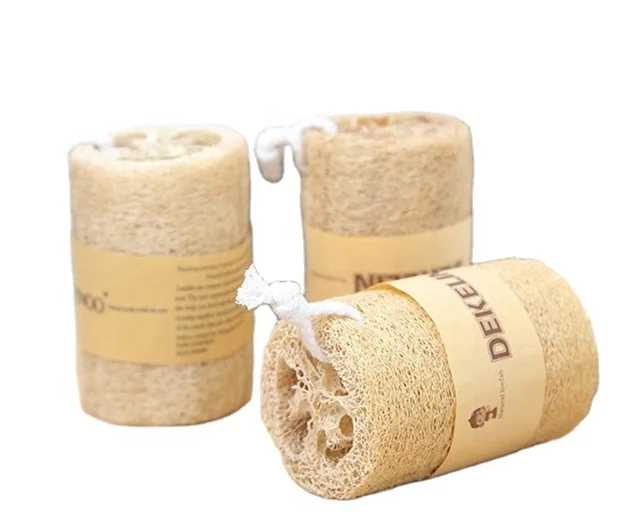 Fancy Pine Loofah Sponge for Exfoliating Skin - Hard to Soft Customizable, Yuck Free, 100% Natural Organic