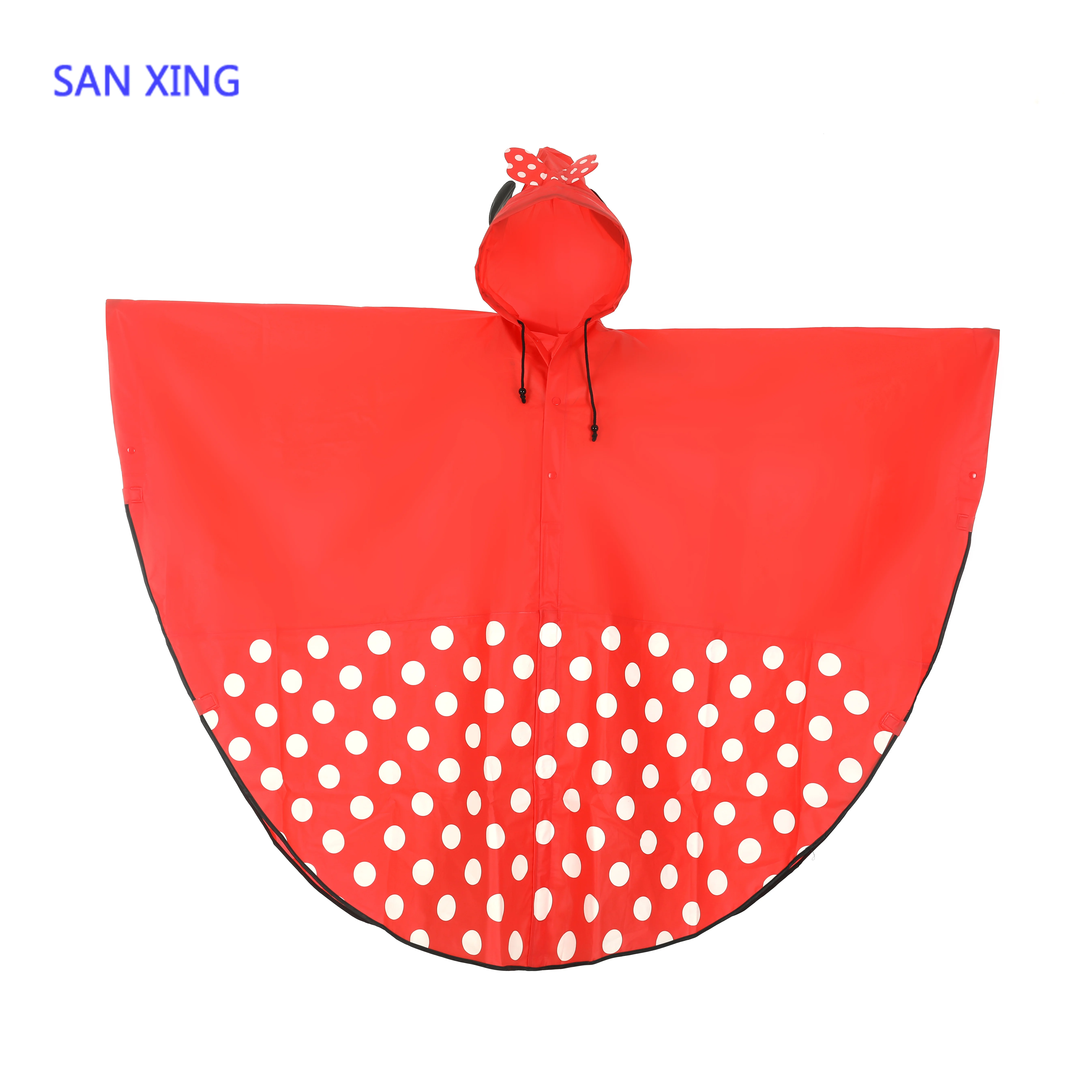 igh quality customized logo printed long reusable waterproof polyester PVC raincoat