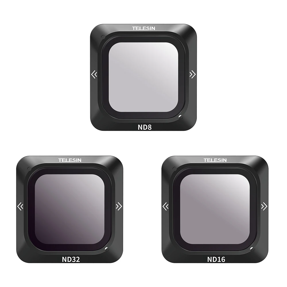 Аксессуары для экшн-камеры TELESIN Магнитный 3-Pack ND8/16/32 ND фильтр для объектива для камеры DJI Action 2