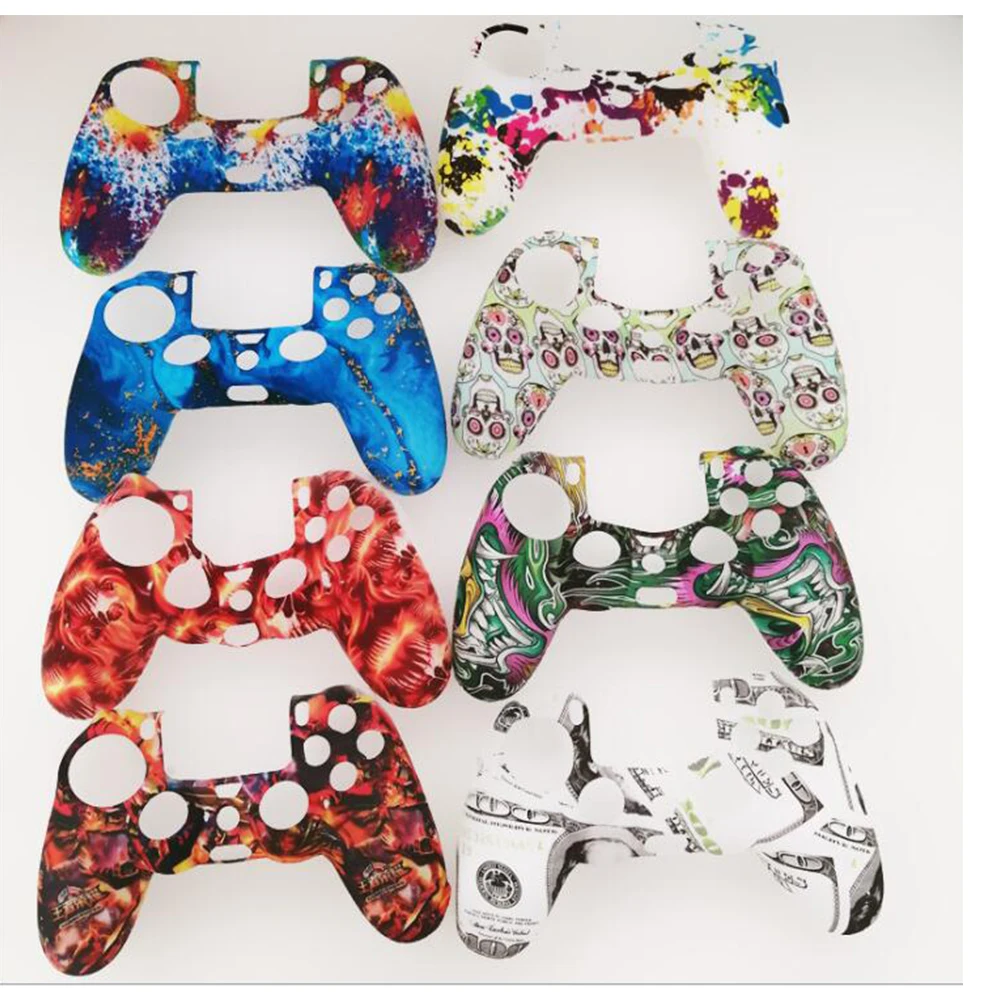 Soft Silicone Rubber Skin Case For PS4 Gamepad Protective Cover For PS4 Pro Slim Controller Camo Style