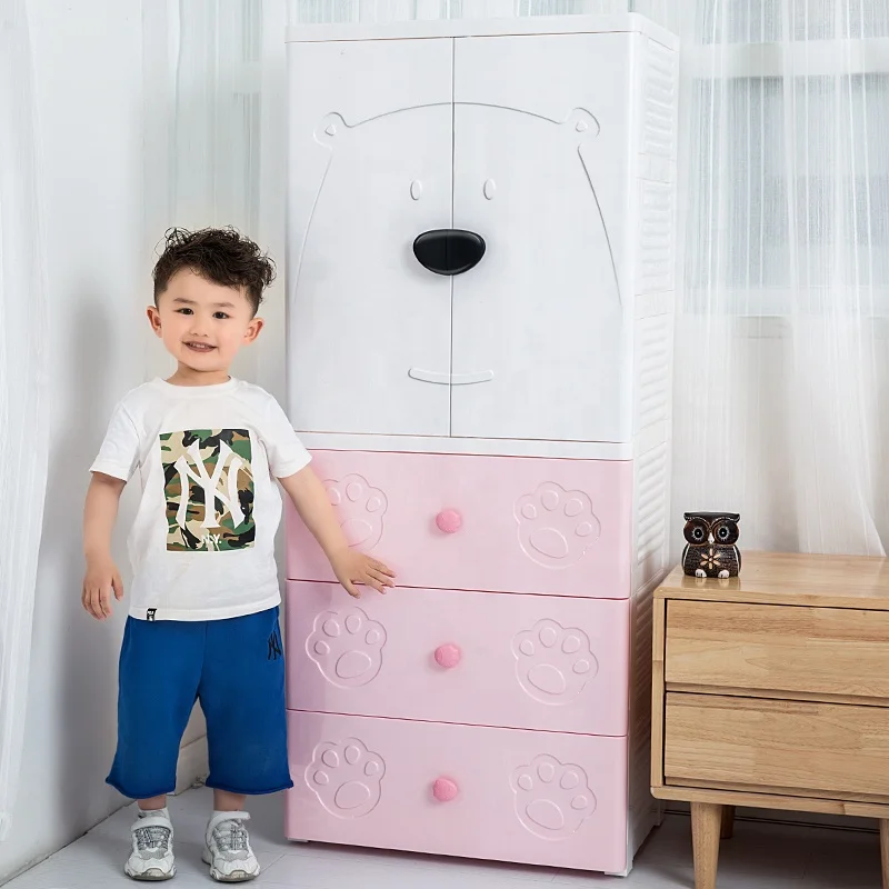 Plastic Drawer Wide Tower White Storage Organizer Cabinet Furniture Pack New Dorm Organization Garage Bedroom Room