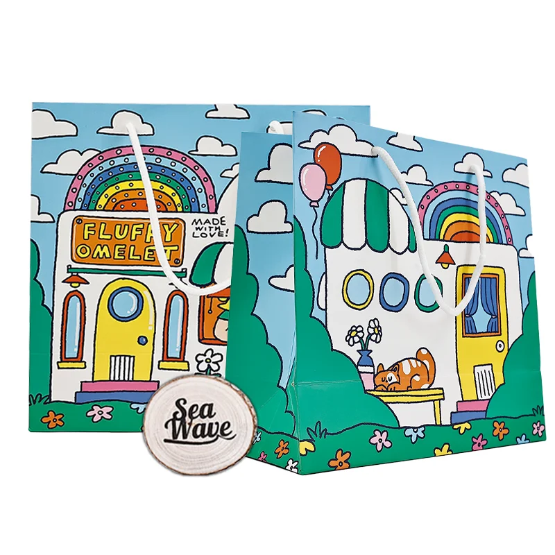 Whole Recyclable Cardboard Shopping Bag for Small Business Custom Luxury Gift  Paper Bags Garment  Shopping Bags With Logo Print