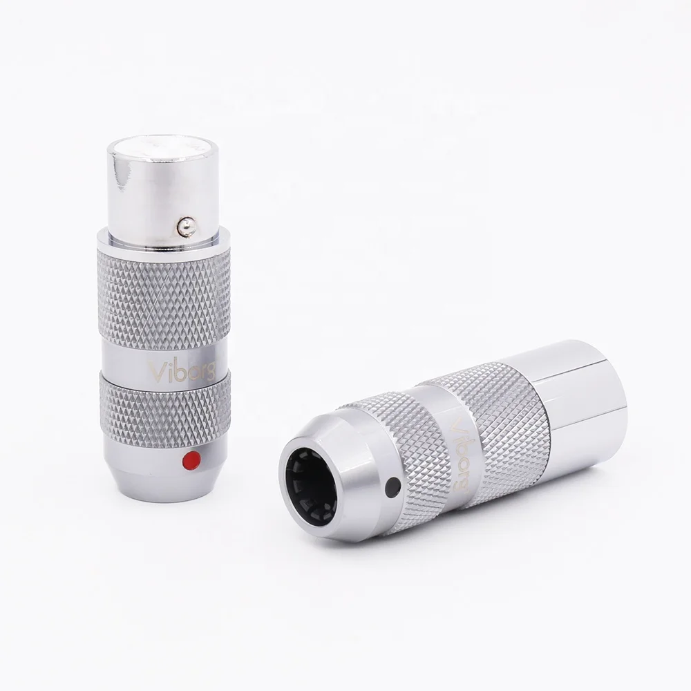 Viborg Pure Copper Rhodium Plated XLR Connector Balance Terminal 3 Pin XM202R Male XLR Plugs XF202R Female XLR Connectors