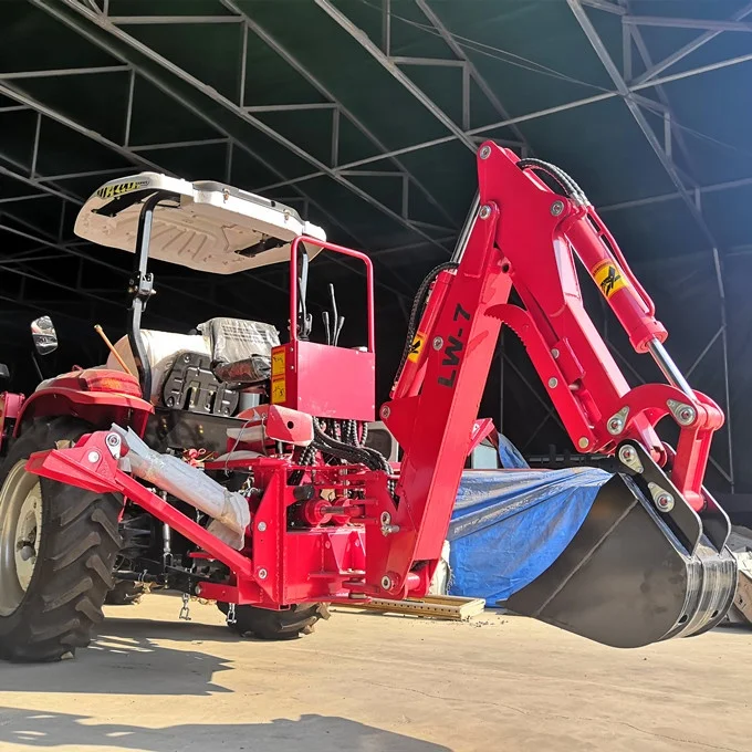 Мини буксируемый экскаватор-погрузчик для тракторов 25-180hp сделано в