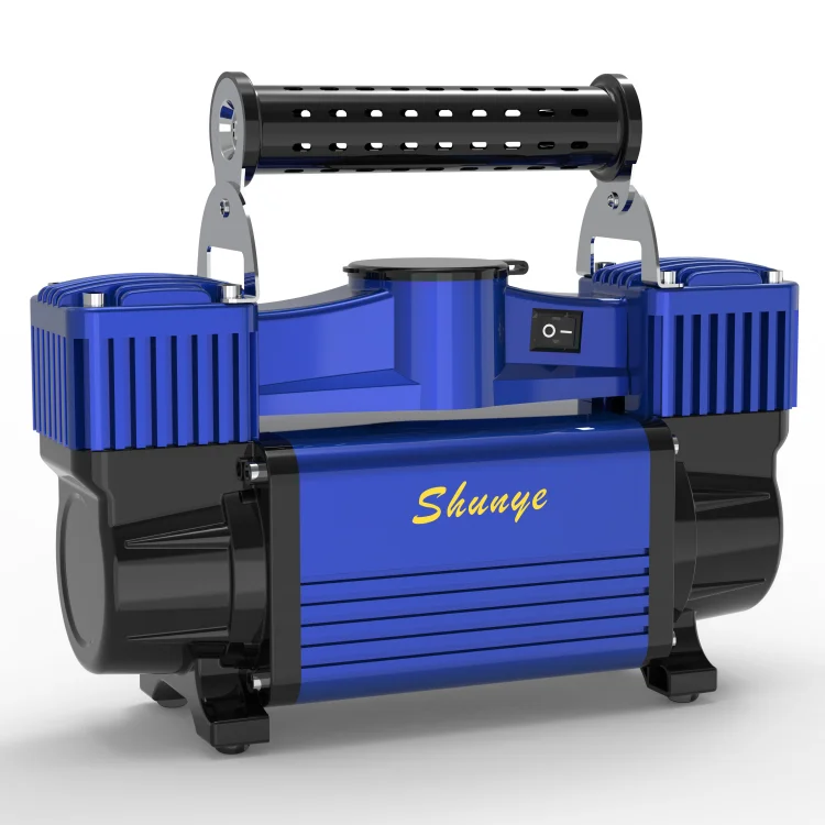 High quality heavy duty double cylinder tyre inflator portable mini electric air pump dc 12v car air compressor tire inflators