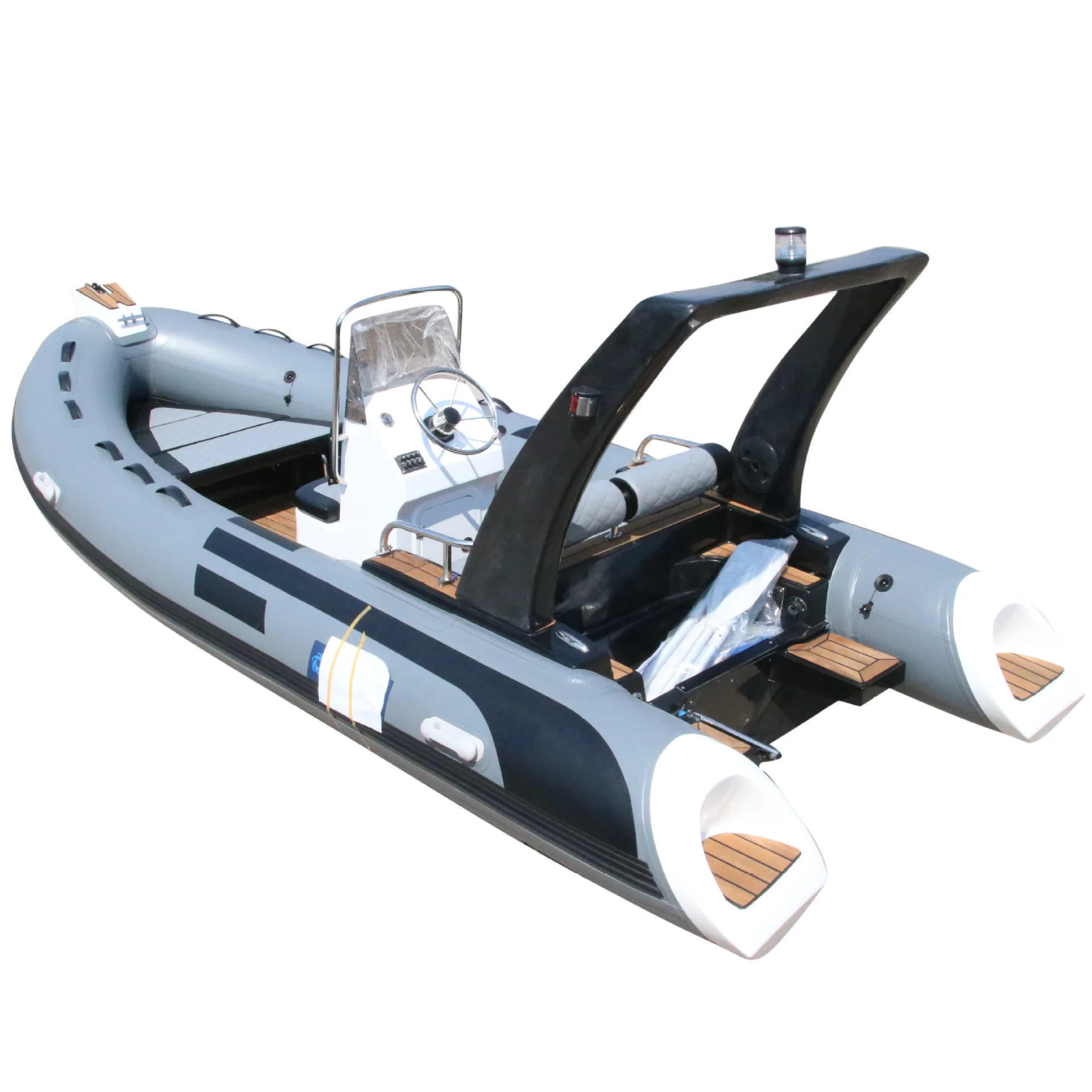 Cheap Price Sea Saltwater Fiberglass Rib Boat Deep-V Fishing for the Ocean