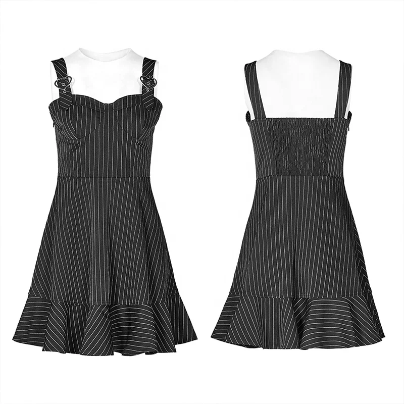 OPQ-522 PUNK RAVE Ladies Sexy Black Night Dress Latest Party Wear Dresses For Girls