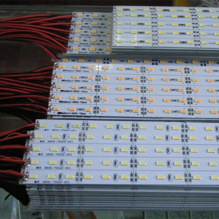 12 В 24 smd 5730 5050 2835 72 светодиодная алюминиевая жесткая Жесткая