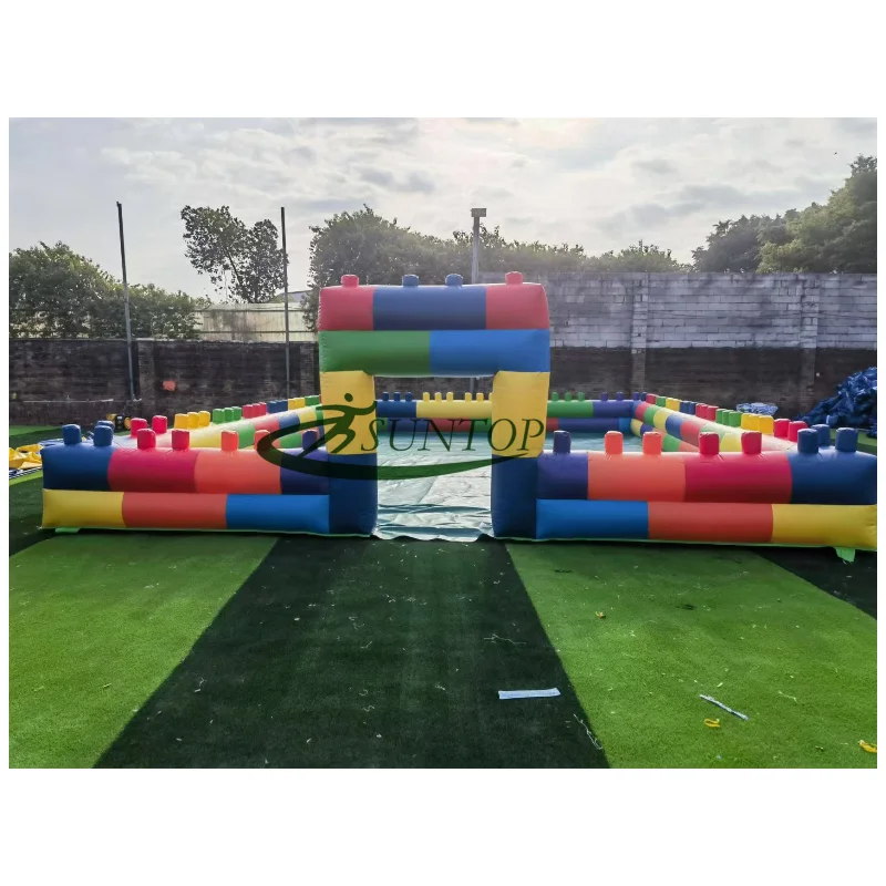 inflatable le go sport game with 0.55mm PVC PLATO tarpaulin best quality and good price