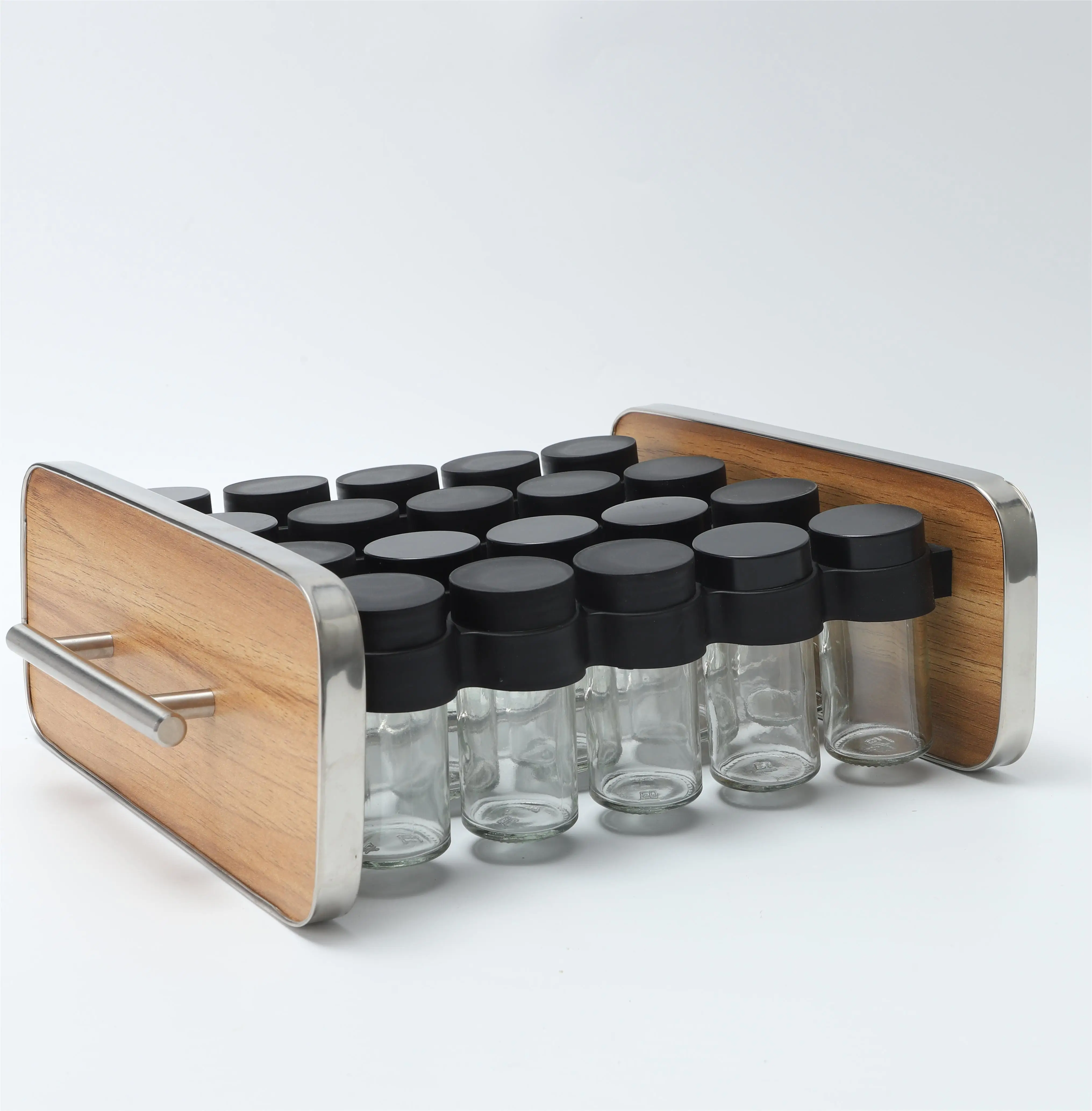 Revolving Spice Rack Set Jars Kitchen Tower Counter top Cabinet Carousel Storage Seasoning Organizer Shelves Holder