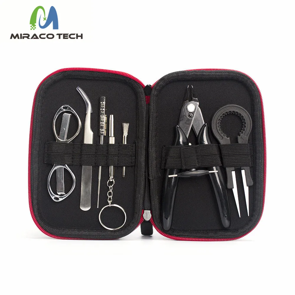 Foggyman, оптовая продажа, X9 мини-набор инструментов для вейпа, сумка, многофункциональная электронная сигарета, набор инструментов для создания катушек