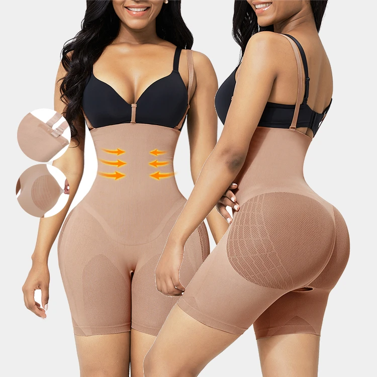 
Strong Abdomen Breathable Tummy Control Seamless Shapewear Women Butt Lifter Body Shaper 