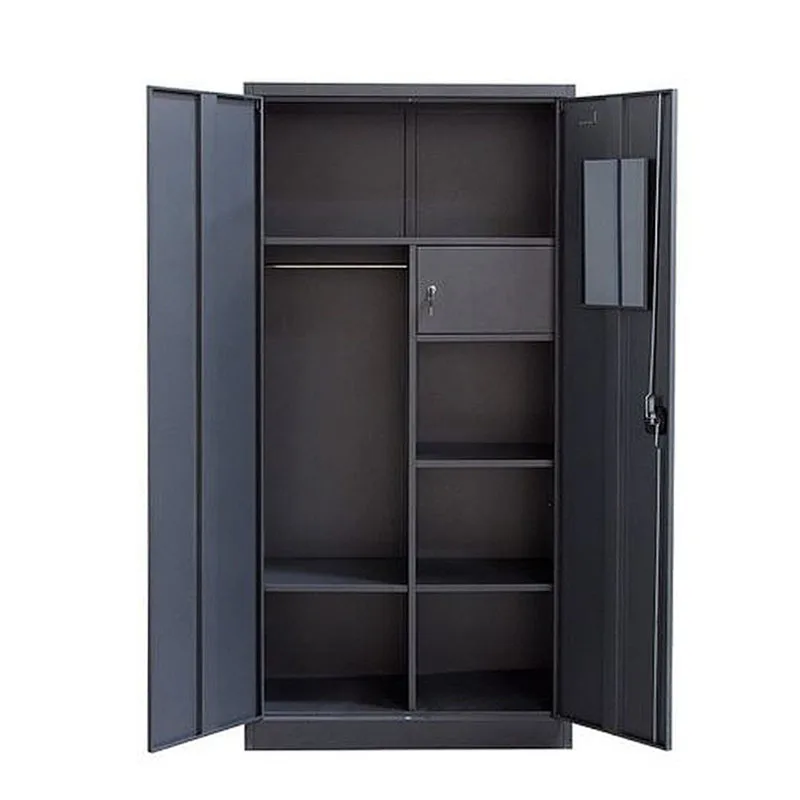 Lemari arsip office filing cabinets metal file storage black storage 2 door cabinet fireproof filing cabinets