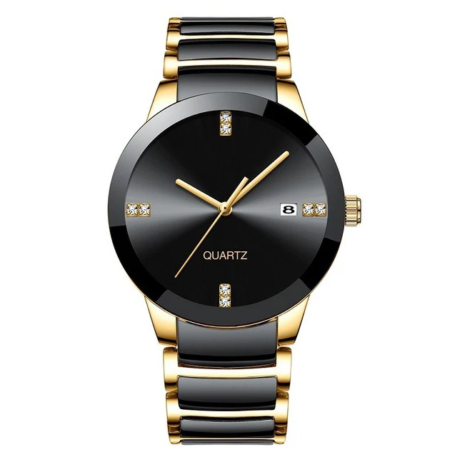 ceramic luxury  couple watch waterproof quartz oem brand hands wristwatches custom logo wrist mens watches in wristwatches