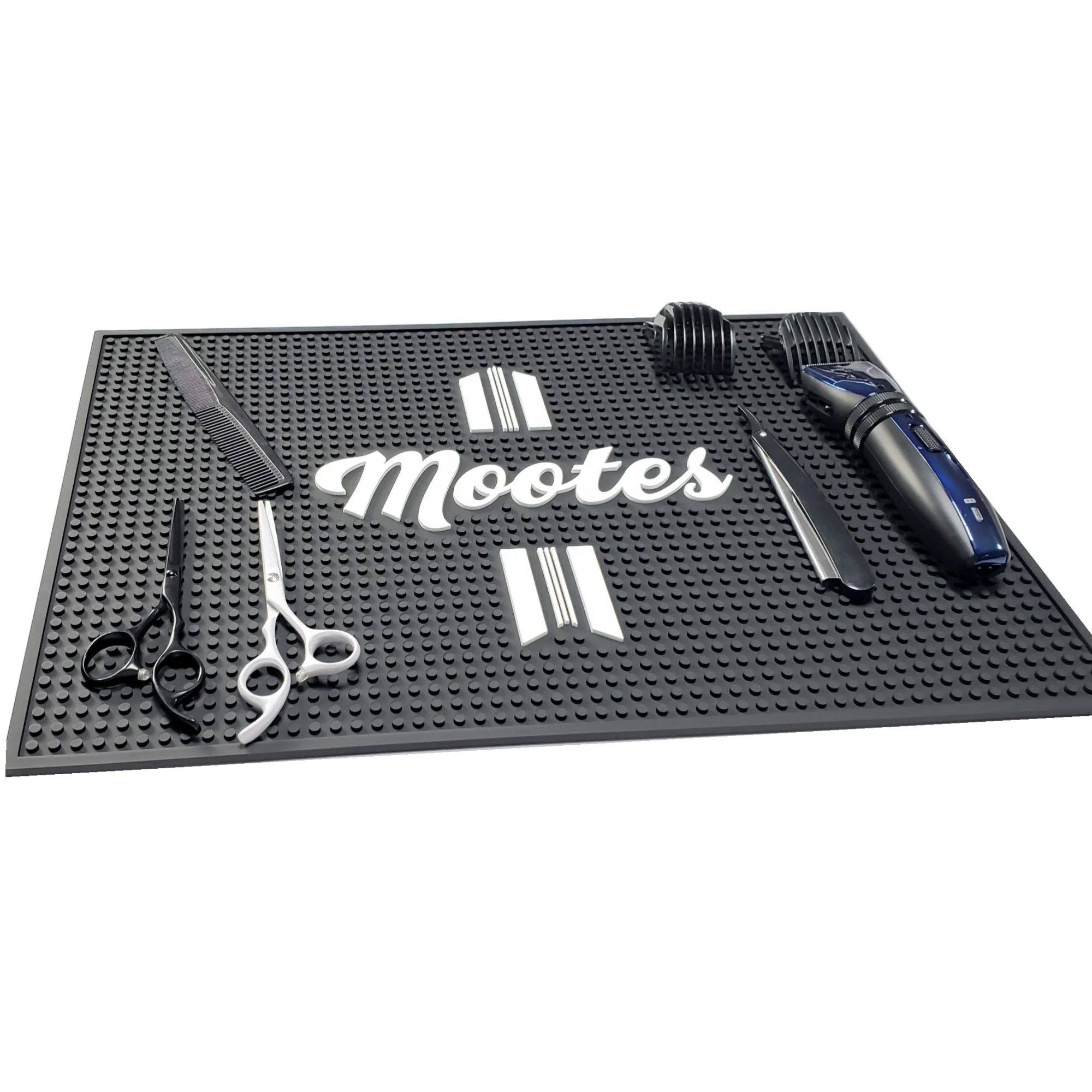 High Quality Silicone Heat-resistant Salon Hair Care Styling Tool Mat Non Slip Barber Magnetic Station Mat