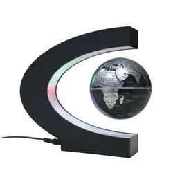 Magnetic Levitating Rotating Globe with LED Floating Bottle Display Globes World Desk Gadget