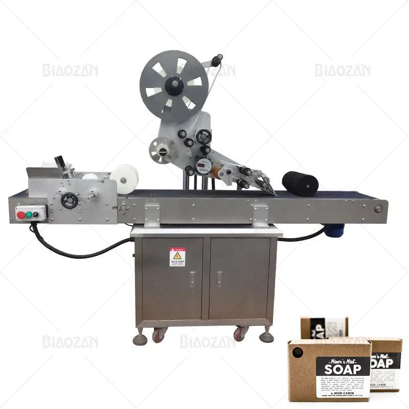 High Performance semi automatic flat product labeling machine flat