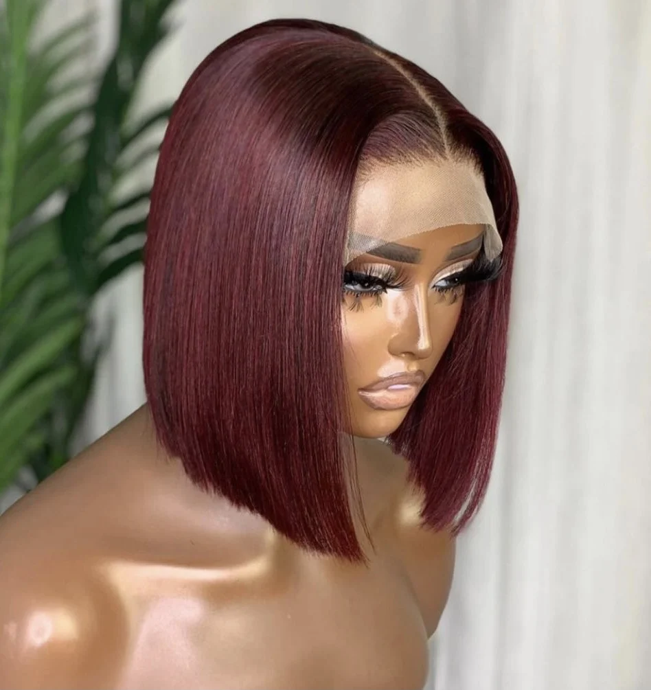 Factory wholesale natural full frontal closure lace wig brazilian human hair wig