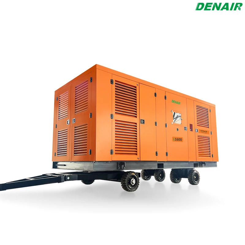 Long-lasting performance and class 0 oil free air directly diesel driven air compressor