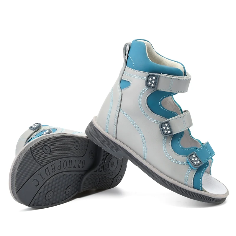 Princepard Orthopedic Summer Sandals for Kids with Ankle and Arch Support to Correct Kid Flat Feet and Tiptoe Walking