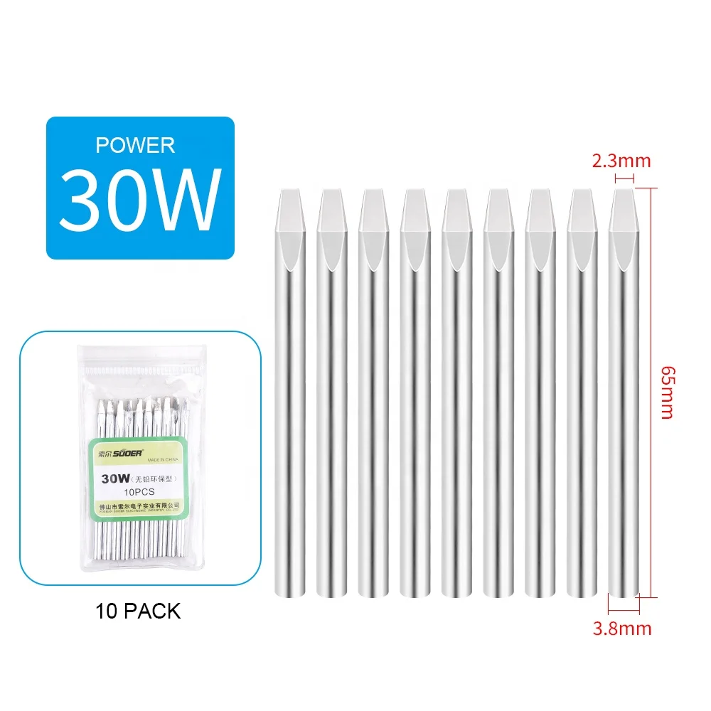 Factory Supply Soldering Iron Bit Fast Heat Conduction Tools Soldering Iron Flat Tip