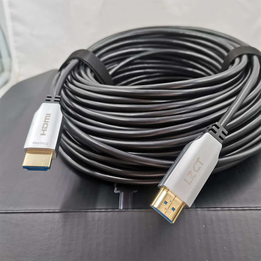 Активный оптоволоконный кабель RuiTeng 8K HDMI 50 м поддержка @ 60 Гц/4K 120 Гц 48 Гбит/с ARC HDCP2.2 HDR
