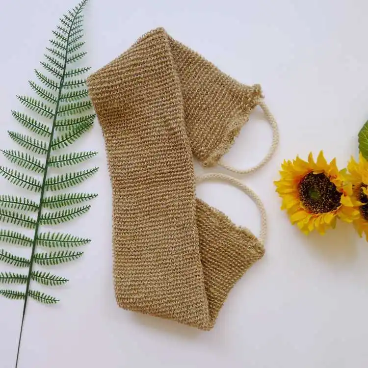 Exfoliating Wash Cloth Back Washer Loofah Sponge Bath Back Scrubber Strap
