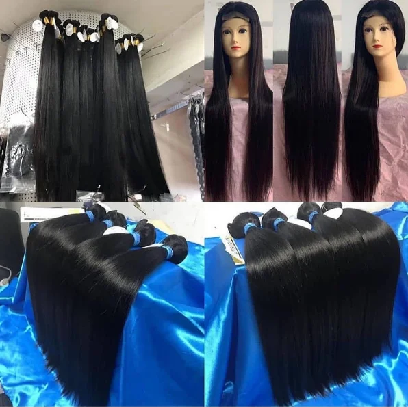 
10A grade human hair weave bundles and closure cuticle aligned virgin hair dropshipping to Global human hair extention 
