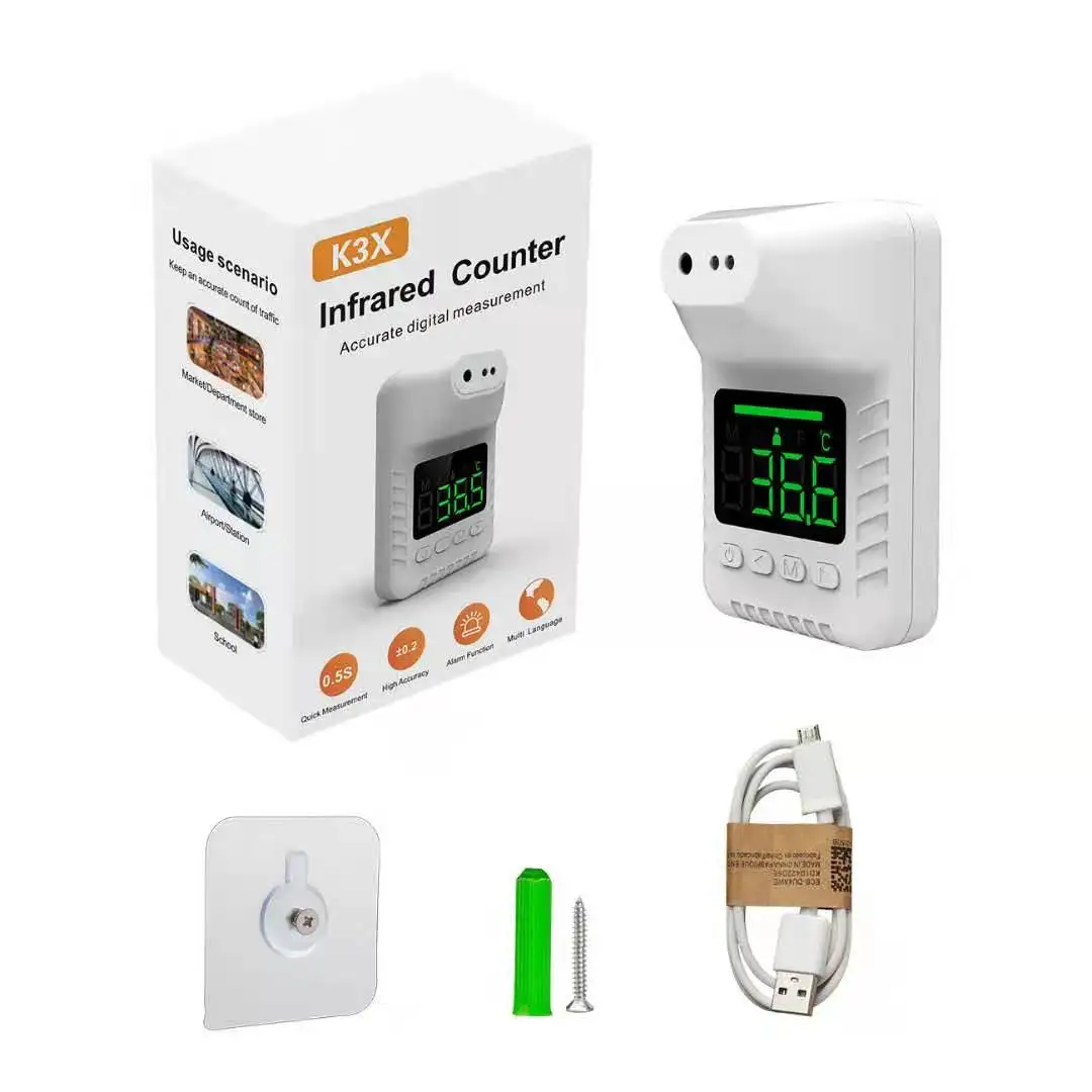 K3x K3xk3x K3X High Accurate Infrared Counter with Multi-language Voice Broadcast 12 Languages Plastic ABS OEM /ODM CN;GUA 3-5CM