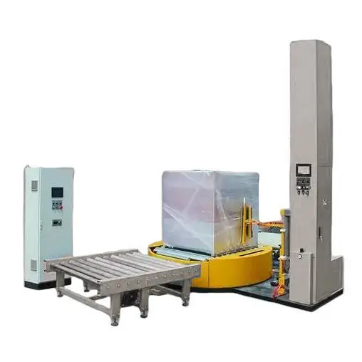 packing line stretch Wrappers,fully automatic pallet stretch wrapping machine