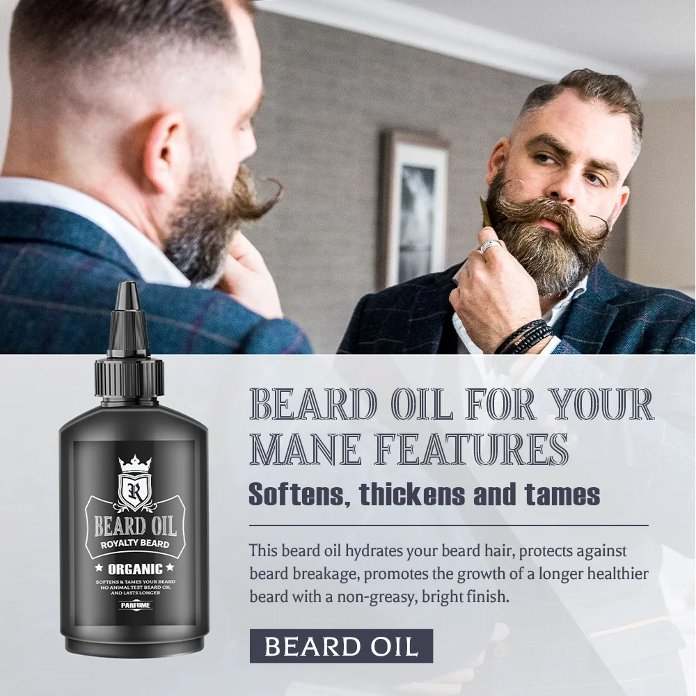 Парикмахерская сражение частная марка органический парикмахерский магазин уход за бородой масло для ухода за бородой набор бальзамов