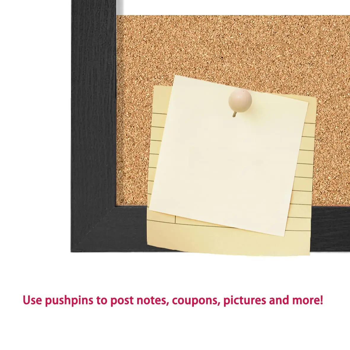 New Monthly Calendar Dry Erase Magnetic Surface  White Board  Cork Bulletin Board with Wood Frame for Wall