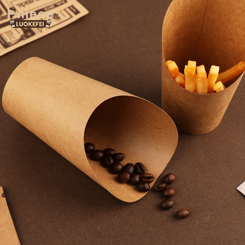 Disposable charcuterie potato paper chip cup custom paper cups for french fries