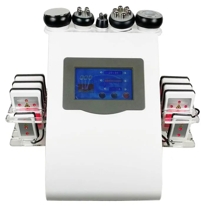 
OEM New Case Wholesale Multifunction 6 IN 1 Lipolaser Vacuum Rf Cavitation Slimming Beauty Machine 