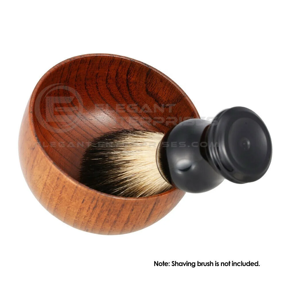 Wooden Shaving Soap Bowl Shaving Tool Paypal 3-5 Working Days Custom Logo Accept Elegant Enterprises Pakka Wood 30 Pcs
