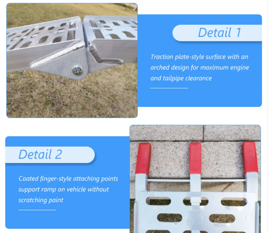 Superior Quality Utility Outdoor steel ramp for atv Wholesale Custom Outdoor ramp ladder motorcycle