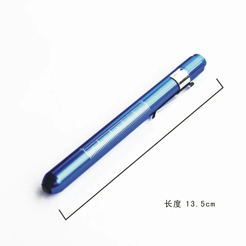 Mini Medical Aluminum Alloy Penlight Doctor Nurse LED Pupil Gauge Pen Flashlight Visual Acuity Examination Apparatus
