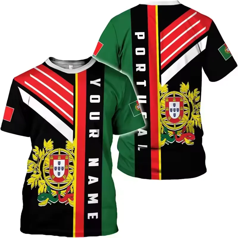 Hot Selling  Customise Mens Football Shirt Portugal  Fag T Shirts Portugal Football Shirt For Gym Activities