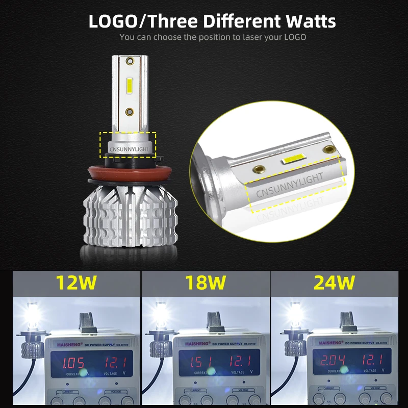 OEM Focos Led Lampadas Auto Lighting System 8000Lm Luces Led Auto Carro Automotriz for Halogen H4 H7 H11 Farol de Led Headlight