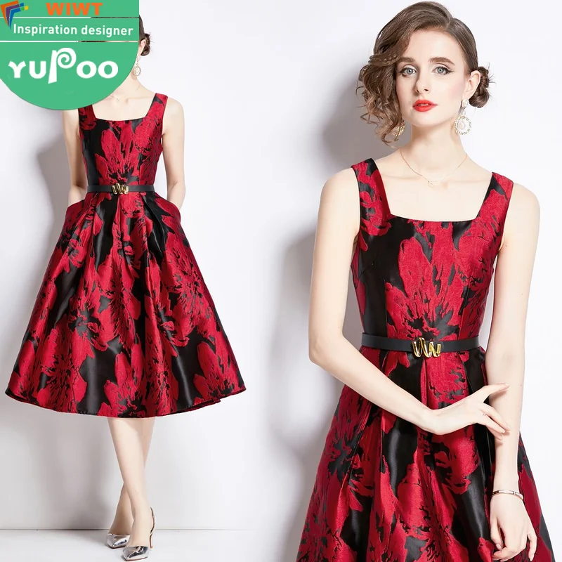 2090-80-393 Designer Manufacturers Custom Woman Clothes Wholesale Prom Inspiration Elegant Vintage Lady Oem  Long Dresses
