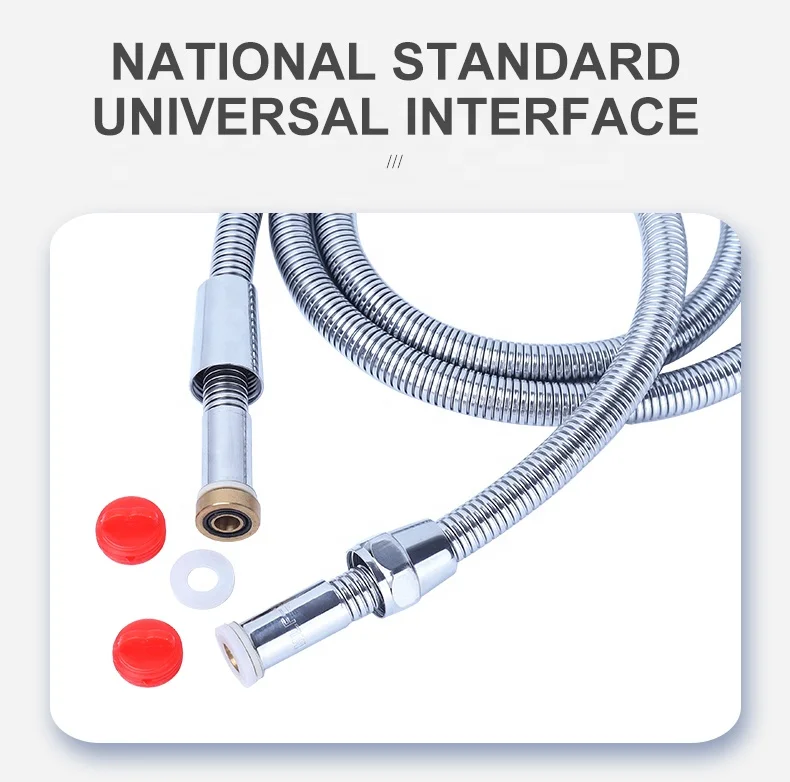 Exquisite Workmanship Red Blue washing machine parts Stainless Steel Water Inlet Connector Braided Flexible Tube Hose