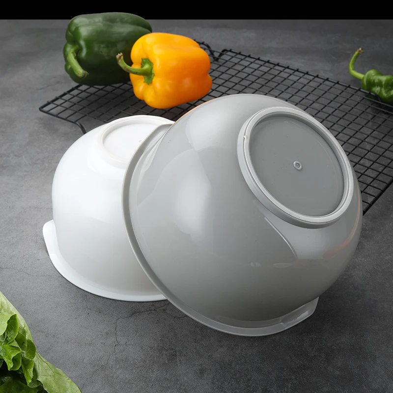 Multi-purpose kitchen accessories 3 pieces fruit vegetable storage basket color plastic mixing bowl set mixing bowls salad bowl