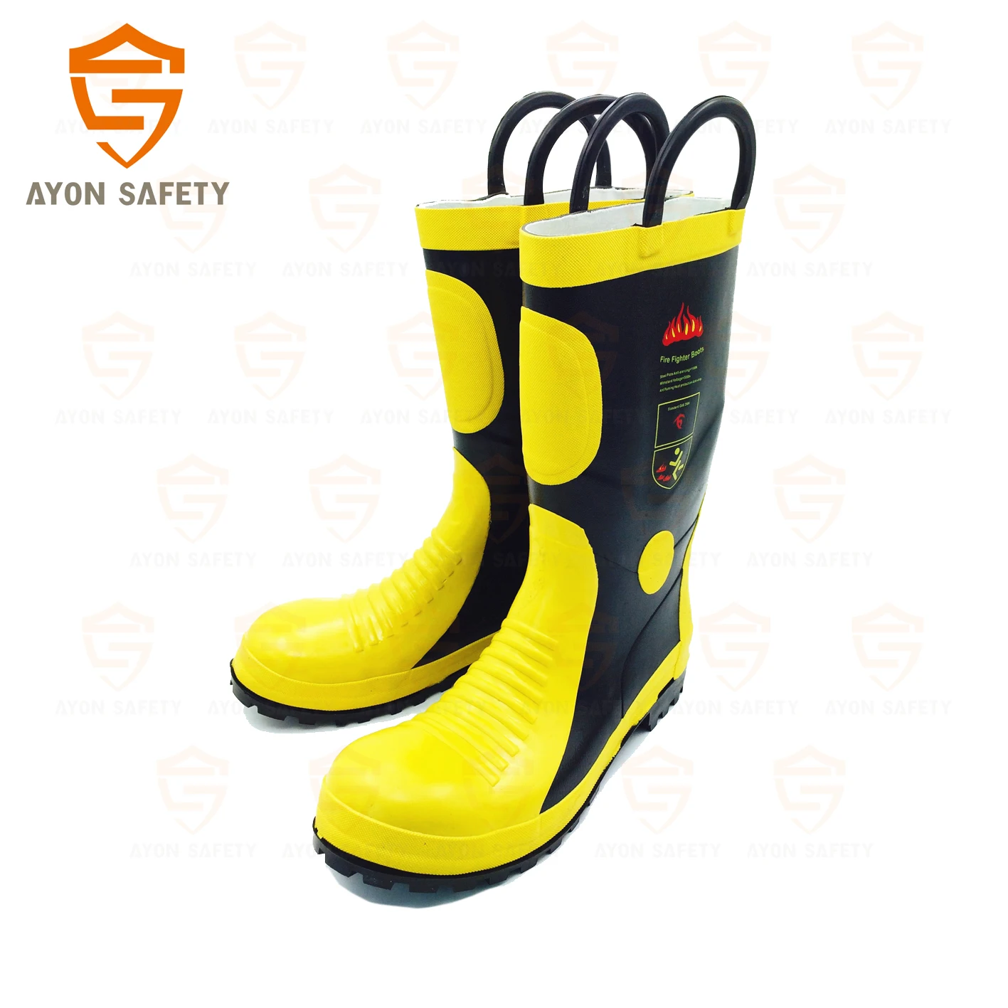 Metallurgy Thorn Insulation Vulcanized Rubber Firefighter Boots