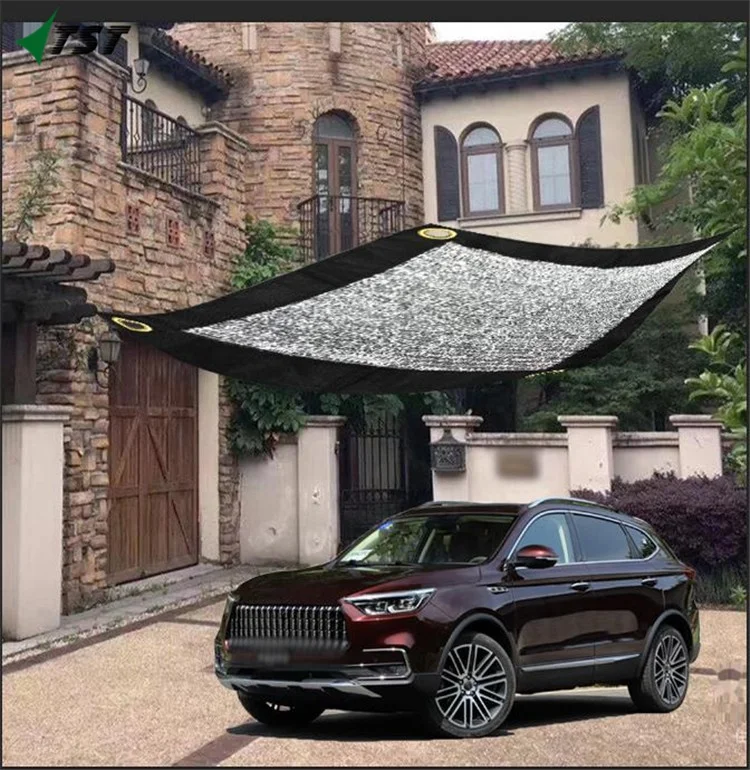80% HDPE aluminum silver plastic garden sun shade netting for car parking (3*3m)